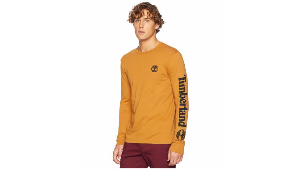 Timberland Long Sleeve Tee - Mens, Wheat Boot, Extra Large, TB0A1OHMP47-WHT Boot-XL