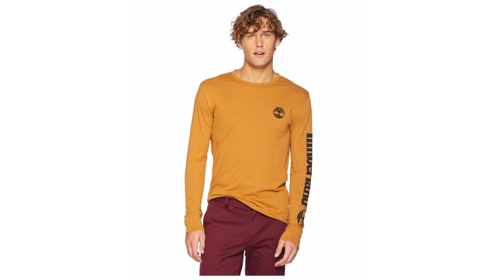 Timberland Long Sleeve Tee - Mens, Wheat Boot, Extra Large, TB0A1OHMP47-WHT Boot-XL