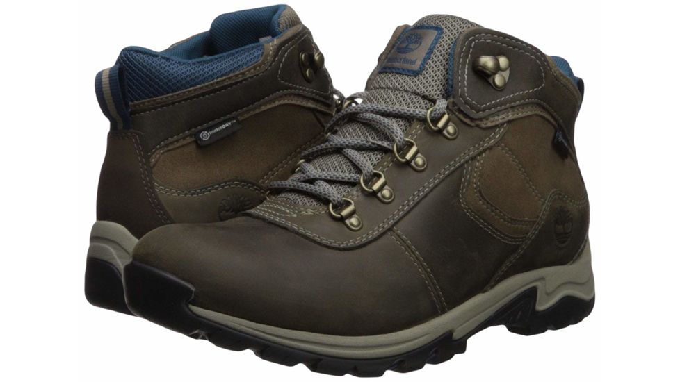 Timberland Mt. Maddsen Mid Leather WP Hiking Boots, Medium - Womens, Pewter, 6.5 US, TB0A1NRW110-065M