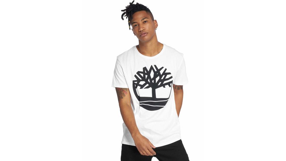 Timberland Short Sleeve Seasonal Logo Tee - Mens, White Tree, Small, TB0A1N8YK76-White Tree-S
