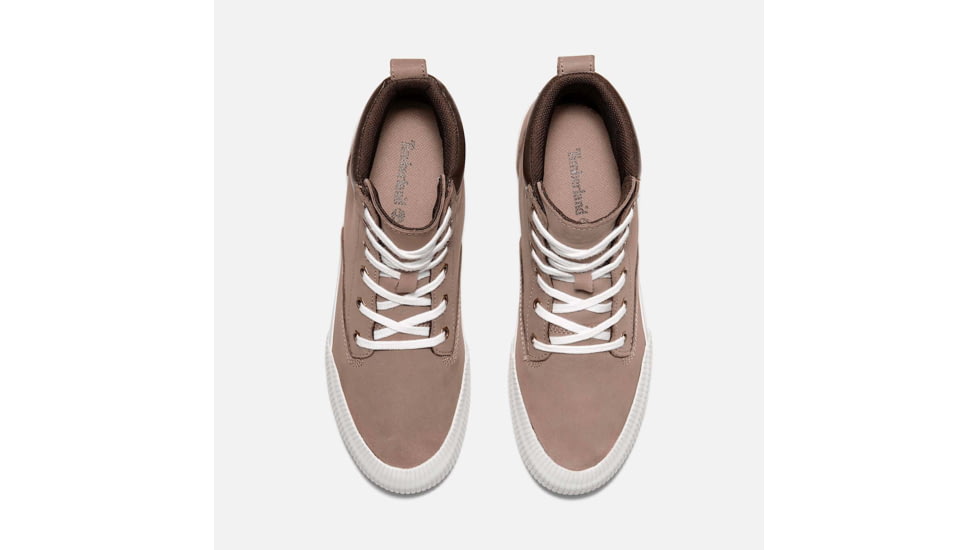 Timberland Skyla Bay 2.0 High Top Lace-Up Sneaker - Womens, Taupe Nubuck, 5.5, Medium, TB0A2A7ZEN505500M
