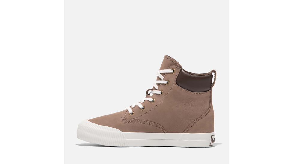 Timberland Skyla Bay 2.0 High Top Lace-Up Sneaker - Womens, Taupe Nubuck, 5.5, Medium, TB0A2A7ZEN505500M