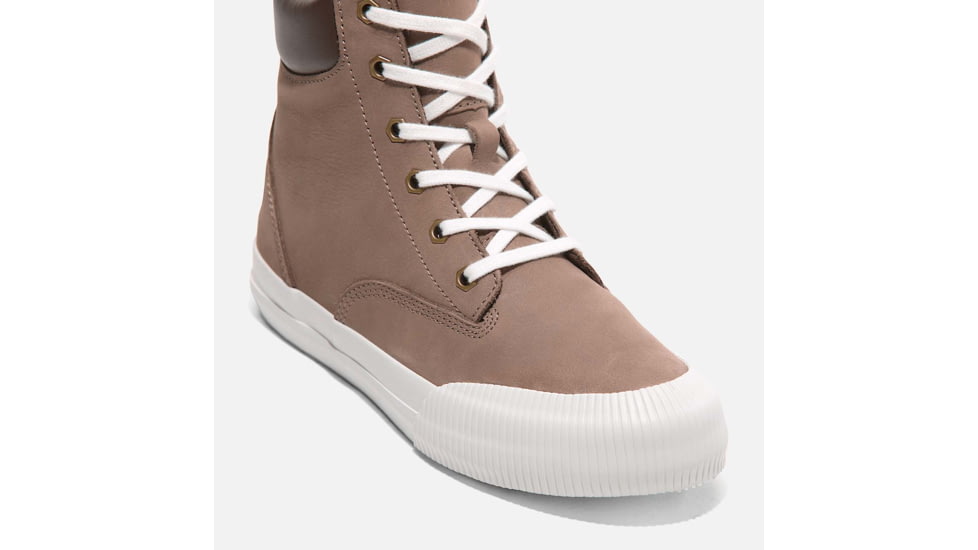 Timberland Skyla Bay 2.0 High Top Lace-Up Sneaker - Womens, Taupe Nubuck, 5.5, Medium, TB0A2A7ZEN505500M