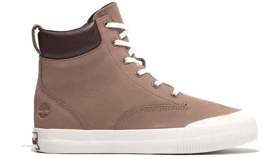 Timberland Skyla Bay 2.0 High Top Lace-Up Sneaker - Womens, Taupe Nubuck, 5.5, Medium, TB0A2A7ZEN505500M