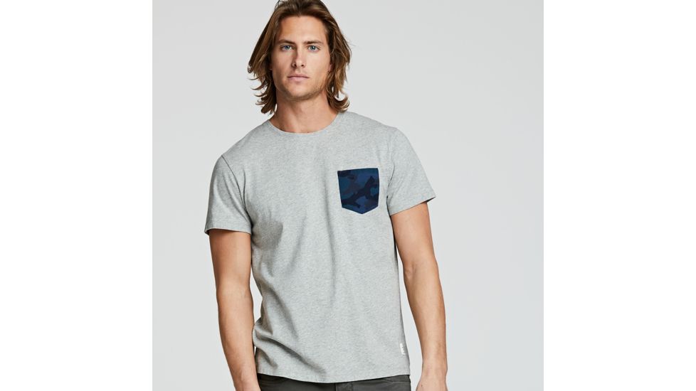 Timberland SS Kennebec Camp Multi S Tee, Medium Grey Heather TB0A1US5052-M