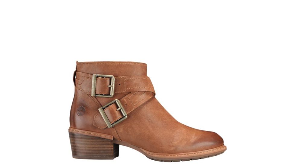Timberland Sutherlin Bay Cross Strap Ankle Boot, Md Brown Full Grain, Medium, 10, TB0A1V3SK43-100M