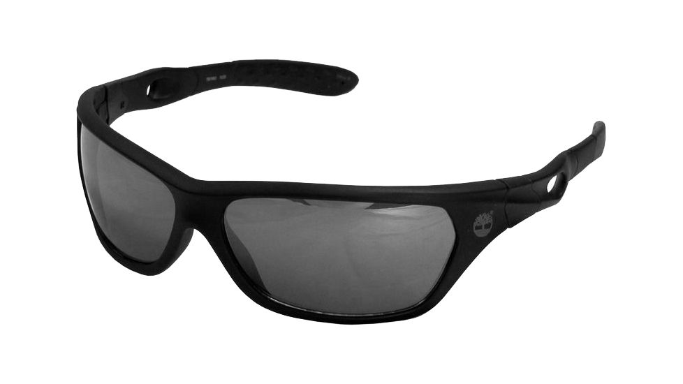 Timberland TB7062 Sport Wrap Around Temple Sunglasses, Black