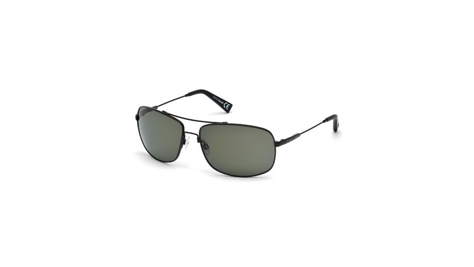 Timberland TB9010 Sunglasses - Matte Black Frame Color, Smoke Lens Color