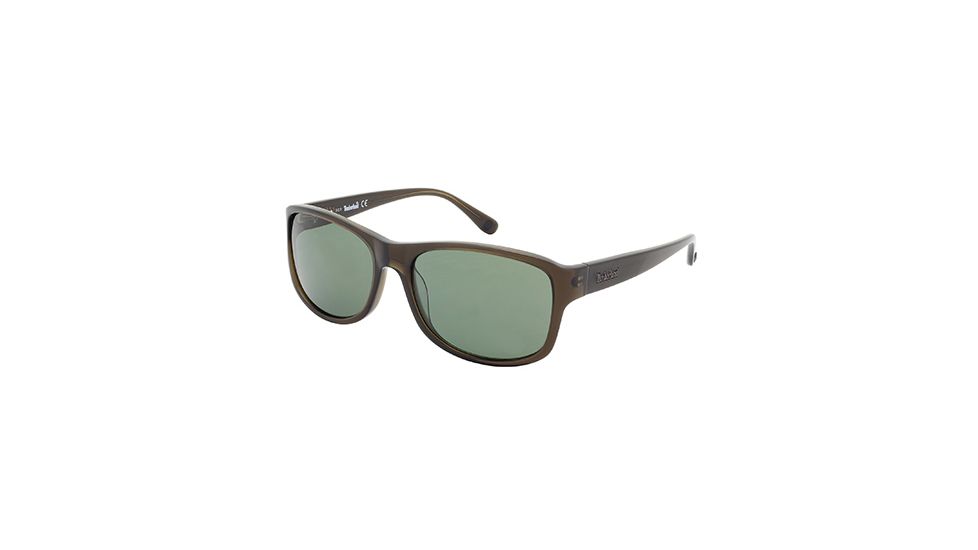 Timberland TB9062 Sunglasses - Dark Green Frame Color, Green Polarized Lens Color