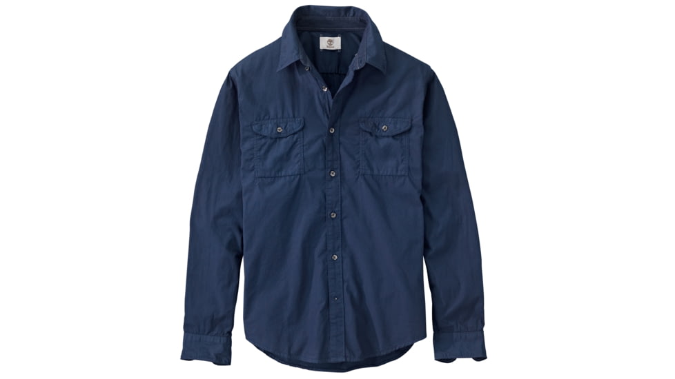 Warner River Cargo Long Sleeve Shirt - Mens-Dark Sapphire-X-Large