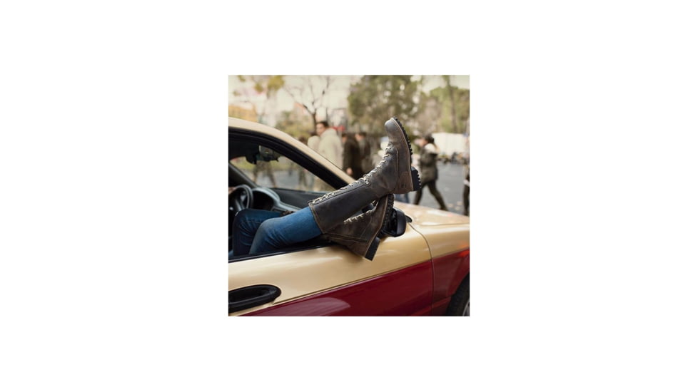 Timberland Wheelwright Tall Lace Waterproof Casual Boot - Women's, Dark Brown Suede, 6, TB0A166Q901-6