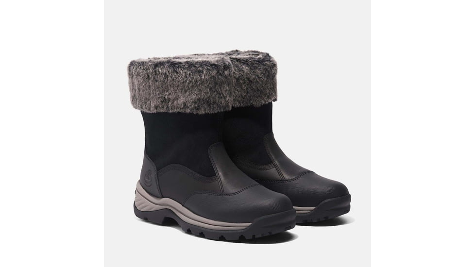 Timberland White Ledge Mid Pull On Boot - Womens, Jet Black, 5, Medium, TB1A2KQY01505000M