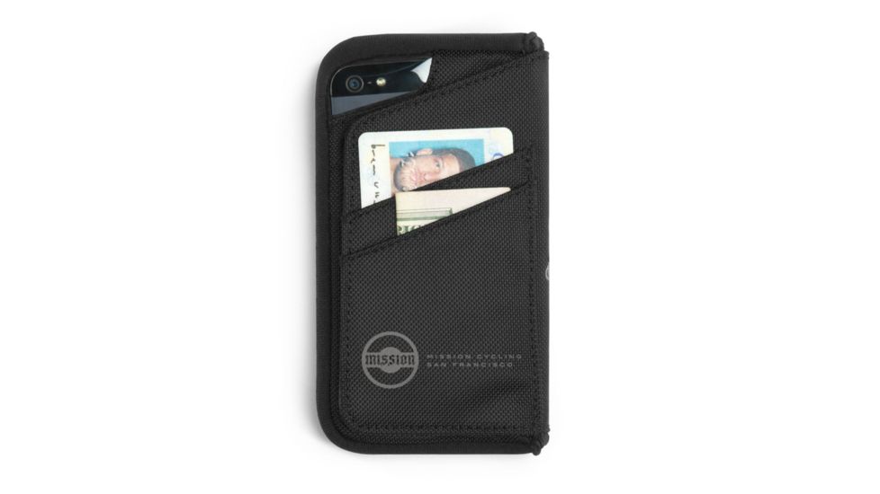 Timbuk2 Mission Cycling Wallet-Black with Carbon Mission Logo-Medium