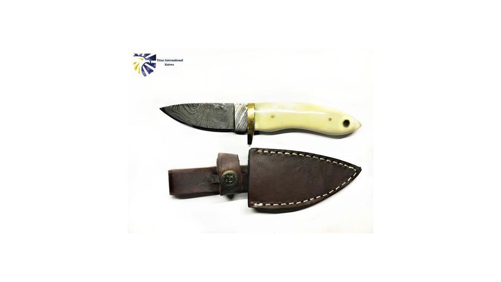 Titan Damascus Fixed Blade Knife 6.1in TD-096 TD-096