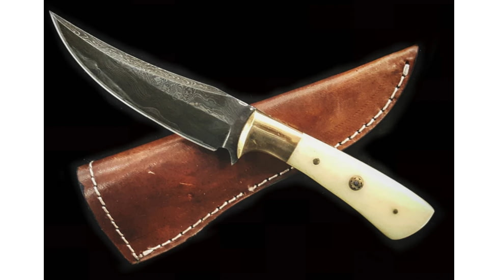 Titan Damascus Fixed Blade Knife 7.3in TD-100, TDK-100