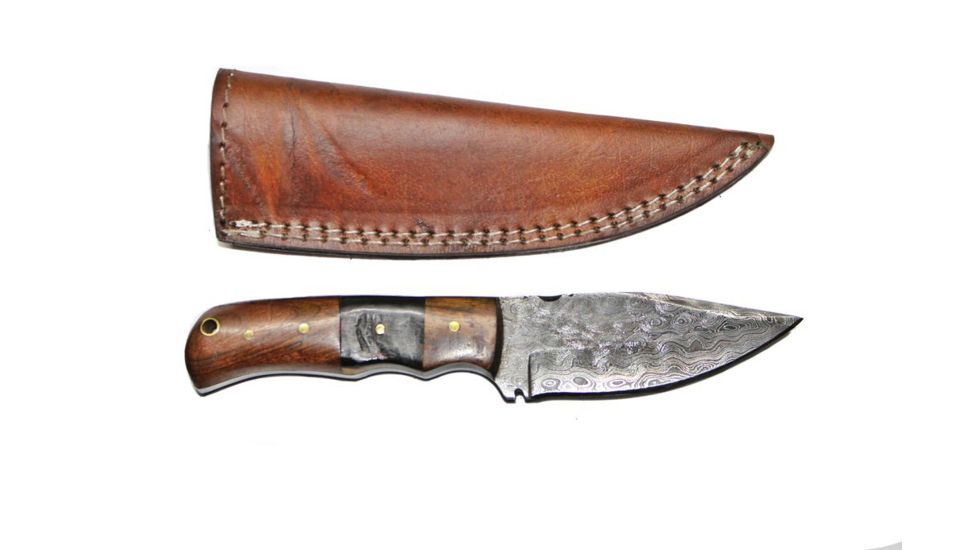 Titan Damascus Fixed Blade Knife 7in TD-099, TDK-99