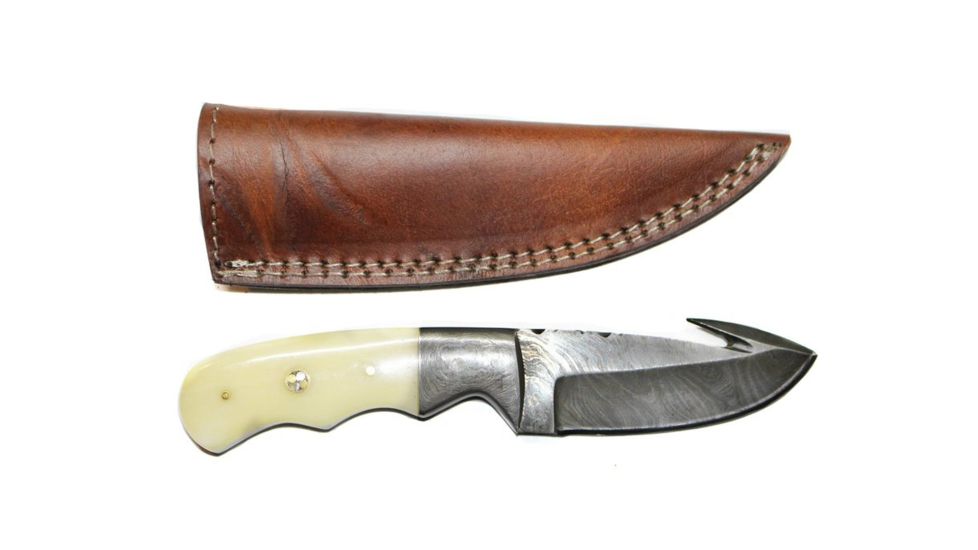 Titan Damascus Fixed Blade Knife 8in TD-104, TDK-104