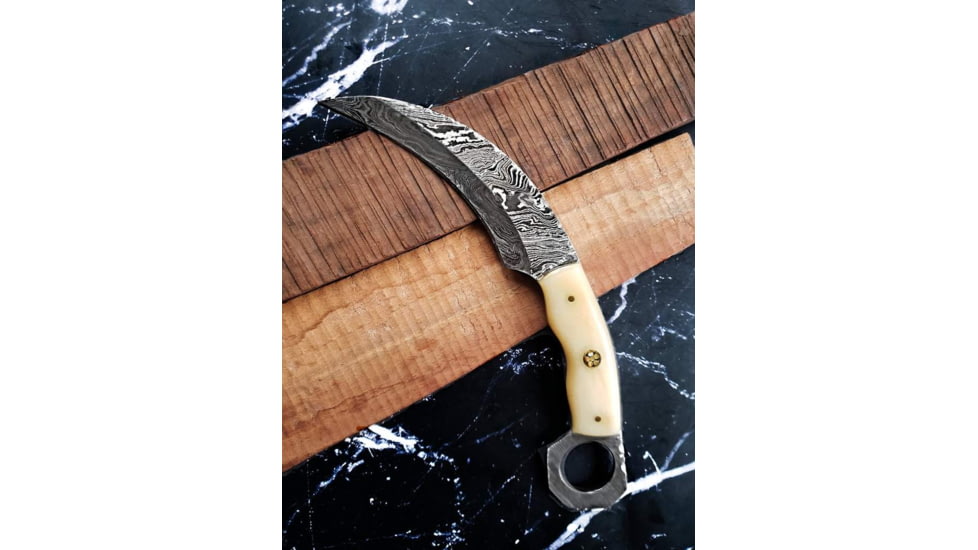 Titan Damascus Series Karambit Knife 8.2in TD-083, TDK-83