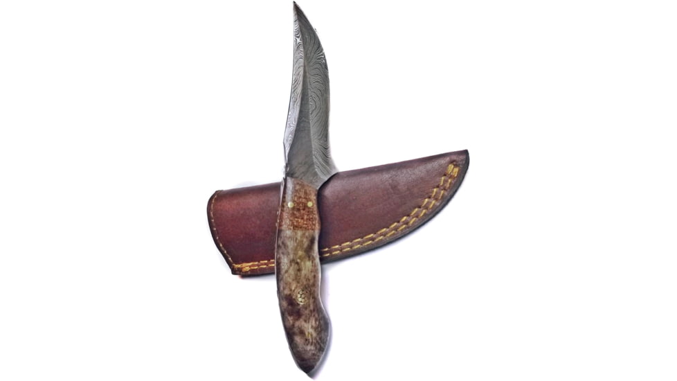 Titan Damascus Skinning Knife by Titan TD-171, 7.3in, TDK-171