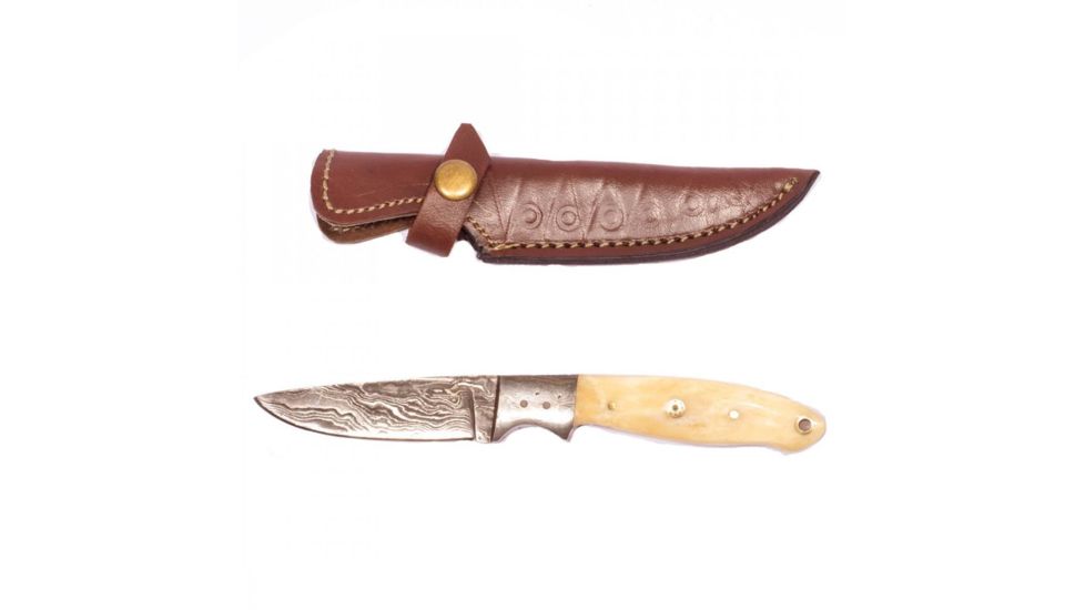 Titan Damascus Steel Fixed 8in Knife TD-003 TD-003