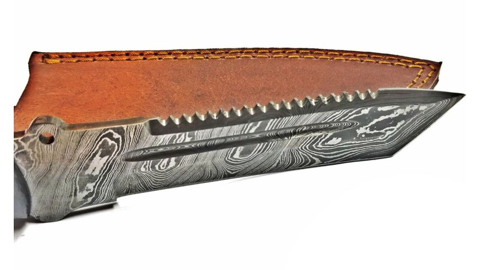 Titan Damascus Steel Fixed Knife 11in TD-039, TDK-39