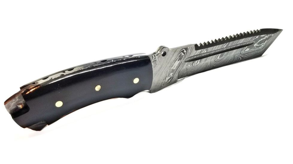 Titan Damascus Steel Fixed Knife 11in TD-039, TDK-39