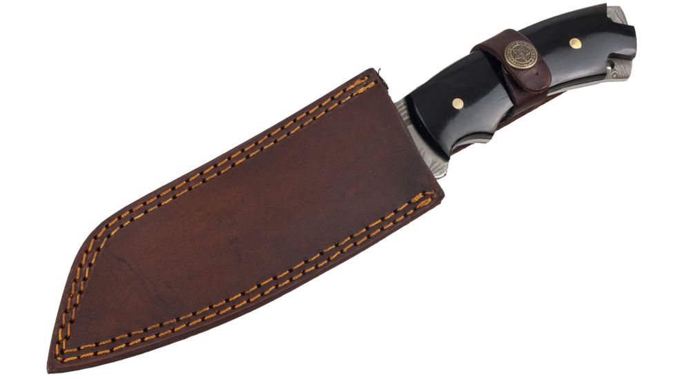 Titan Damascus Steel Fixed Knife 11in TD-039, TDK-39