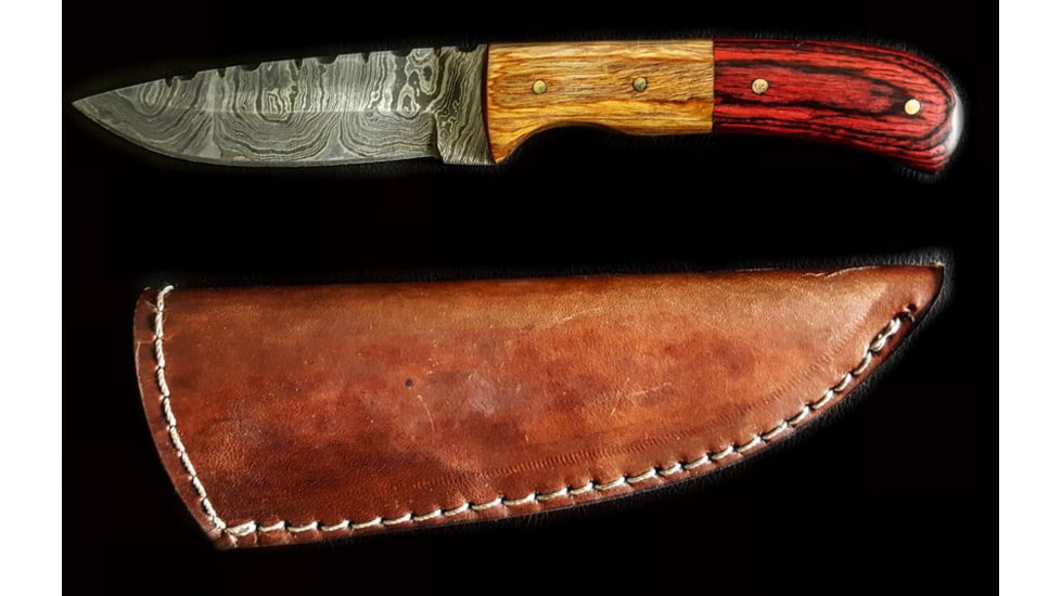 Titan Damascus Steel Fixed Knife 6in TD-089, TDK-89