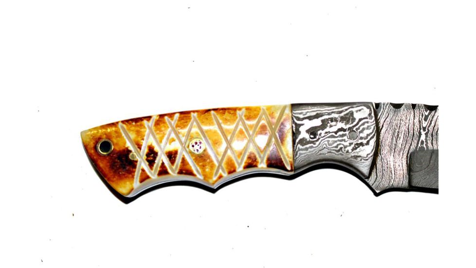 Titan Damascus Steel Fixed Knife 8.6in TD-092, TDK-92
