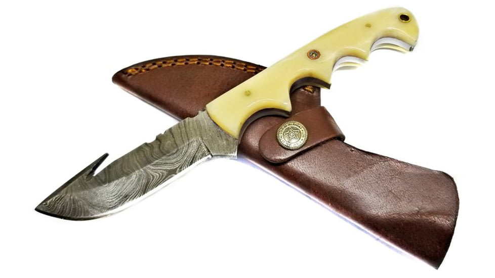 Titan Damascus Steel Fixed Knife 8in TD-055, TDK-55