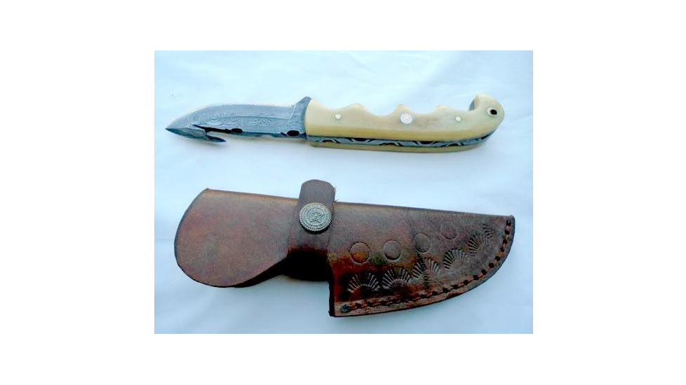 Titan Damascus Steel Fixed Knife 8in TD-055, TDK-55