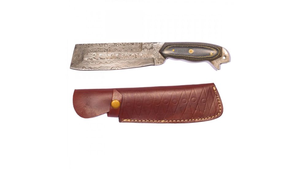 Titan Damascus Steel Hunting 10.2in Knife TD-009 TD-009