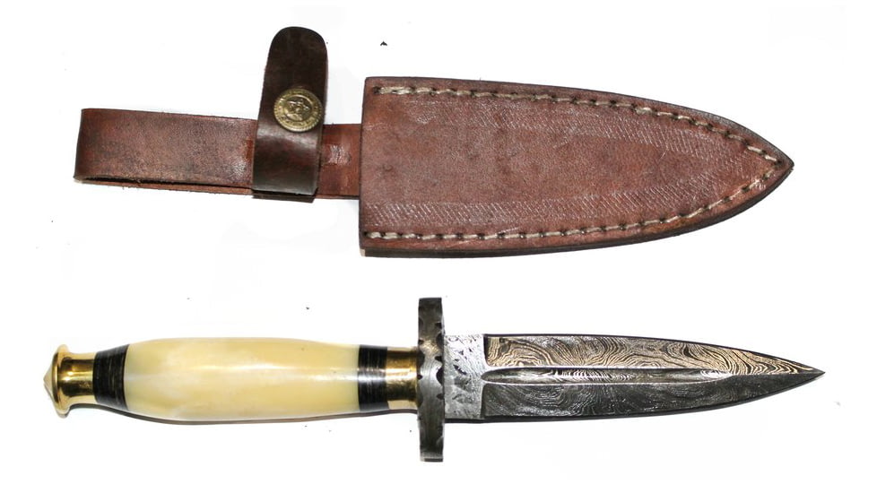 Titan Damascus Steel Hunting 10in Knife TD-012, TDK-12