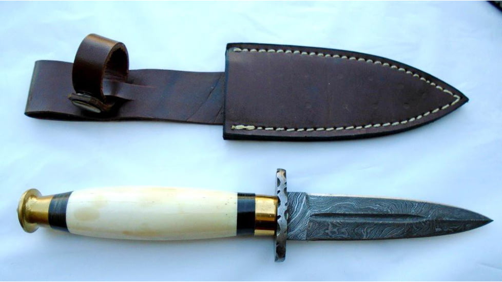 Titan Damascus Steel Hunting 10in Knife TD-012, TDK-12