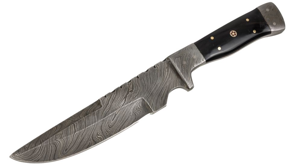 Titan Damascus Steel Hunting 5in Knife TD-007, TDK-7