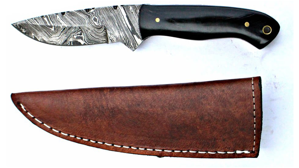 Titan Damascus Steel Hunting 7.6in KnifeTD-004, TDK-4