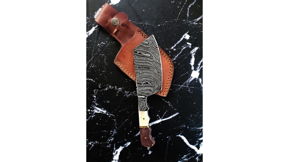 Titan Damascus Steel Hunting 9in KnifeTD-015, TDK-15