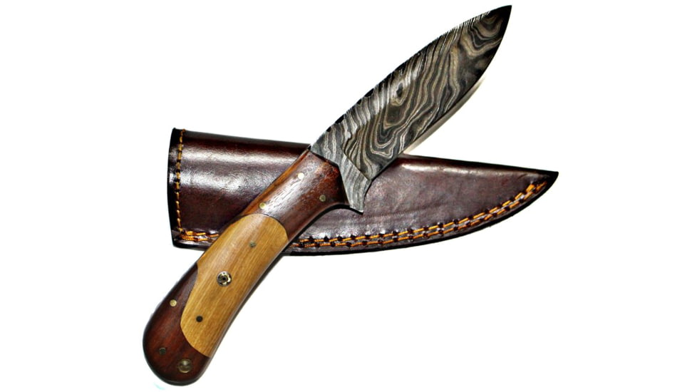 Titan Hand Forged Damascus Camping 8.3in Knife TD-194, TDK-194