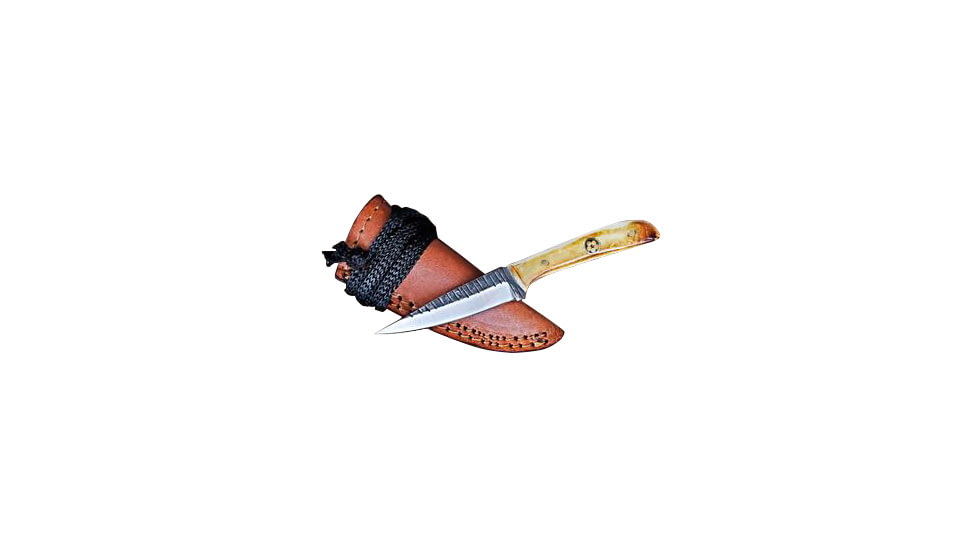 Titan International Knives Carbon Steel EDC Neck Fixed Blade Knife, 8.2 inch, TCK-36