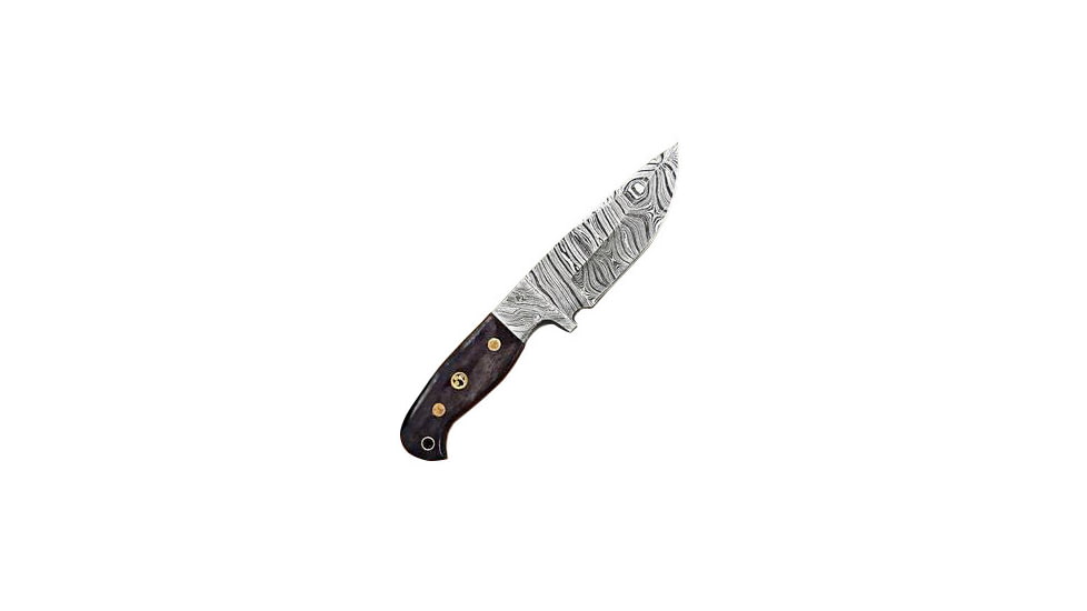 Titan International Knives Damascus Custom Handmade Camel Bone Handle Steel Fixed Blade Hunting Knife, 8 inch, TDK-219