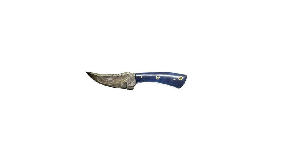 Titan International Knives Damascus Dyed Bone Grip Skinning Knife, 8 inch, TDK-225