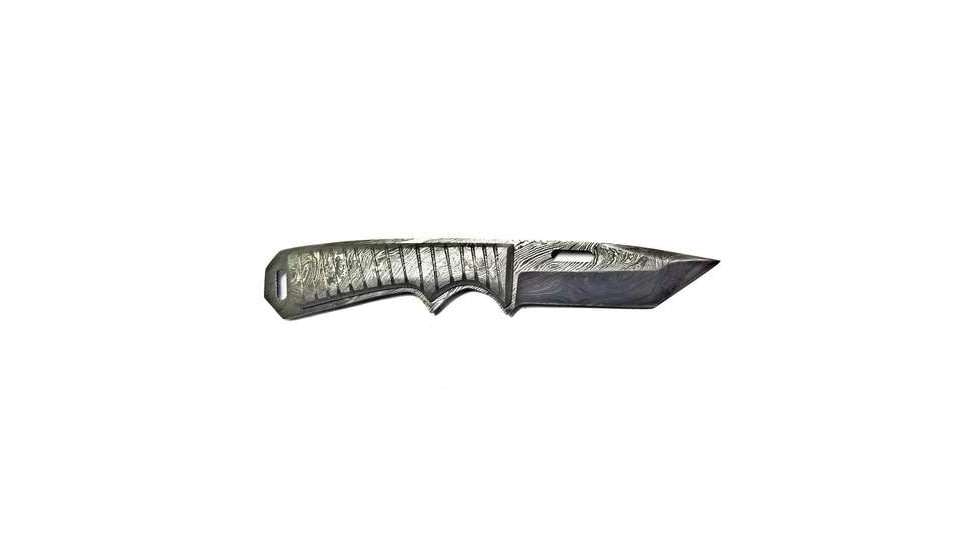 Titan International Knives Damascus Full Tanto Tier Fixed Blade Knife, 8 inch, TDK-247