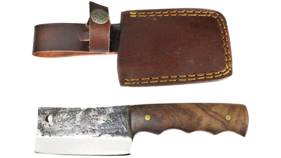 Titan International Knives Mini Clever w/ Forged Scales, Rosewood Grip, 4in Blade, 8in Overall TC-004