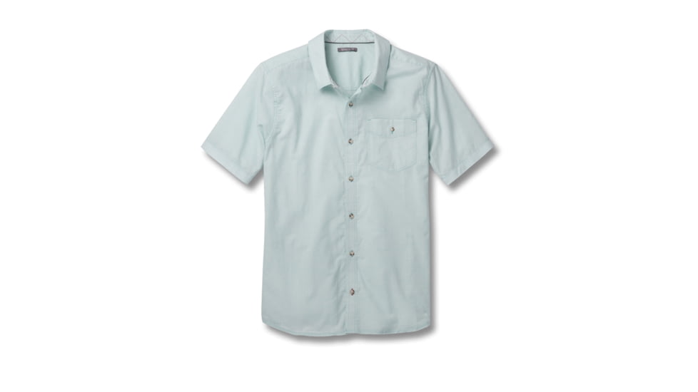 Toad&amp;Co Airbrush Levee Men's Short Sleeve Shirt, Aquifer, 2XL T2222804-400-XXL