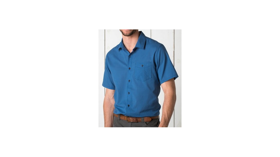 Toad&amp;Co Airbrush Short Sleeve Shirt - Men's-Deepwater-X-Large