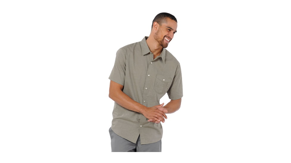 Toad&amp;Co Airbrush Short Sleeve Shirt - Men's-Dusky Green-Large