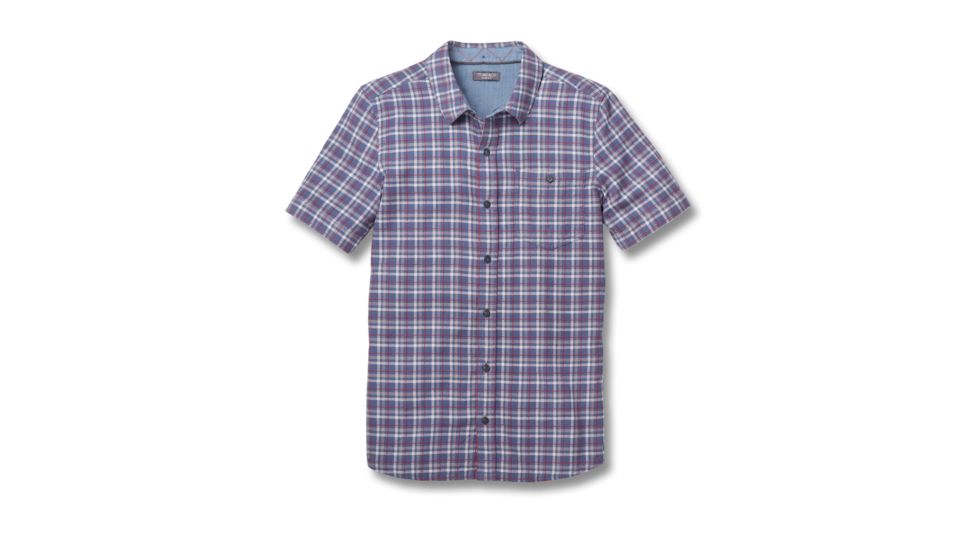 Toad&amp;Co Airlift Men's Short Sleeve Slim Shirt, Moody Blue, Large T2252805-463-L