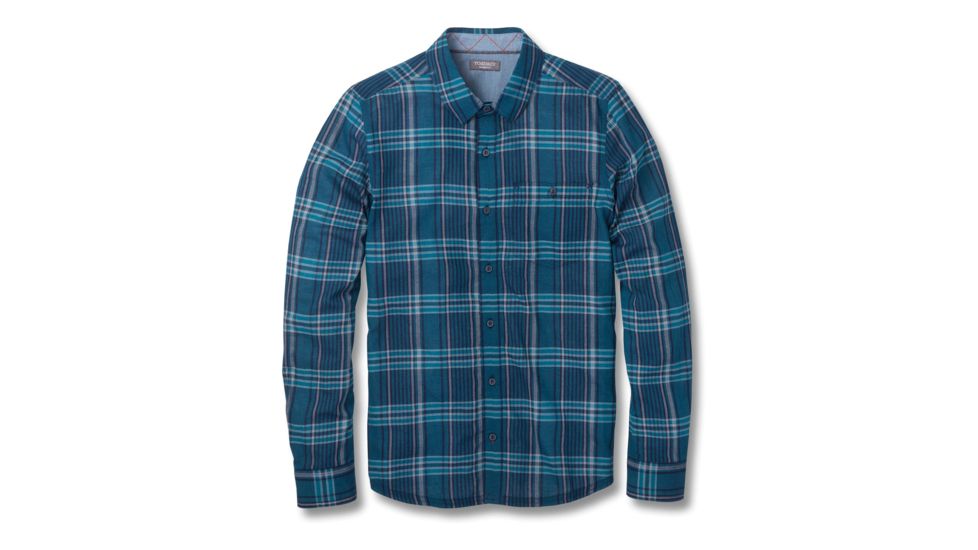Toad&amp;Co Beckmen Men's Long Sleeve Slim Shirt, Deepwater, Large T2252802-421-L