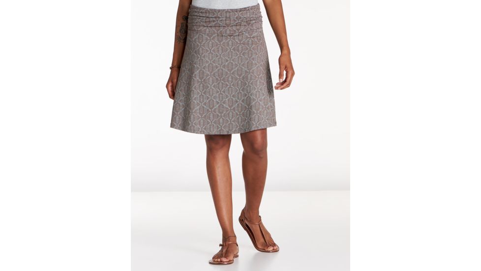 Toad&amp;Co Chaka Skirt, Falcon Brown Batik Dot Print, Medium T1182127-209-M