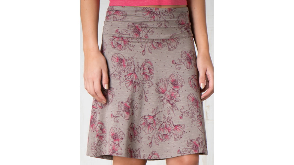 Toad&amp;Co Chaka Skirt - Women's-Cocoa Poppy Print-Medium